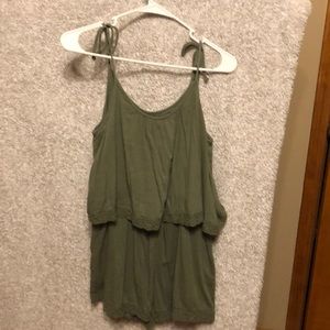 Aerie Military green romper